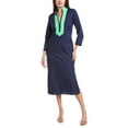 thumbnail image 1 of Sail to Sable womens  Midi Dress, l, Blue, 1 of 3