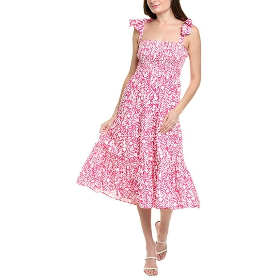 Sail to Sable womens Midi Dress, m, Pink