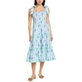 thumbnail image 1 of Sail to Sable womens  Smocked Midi Dress, xs, Blue, 1 of 3