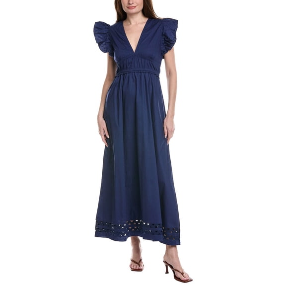 Sail to Sable womens  Solid Maxi Dress, xs, Blue