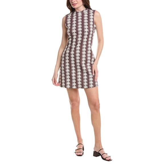 Sail to Sable womens  The Mod Mini Dress, l, Brown