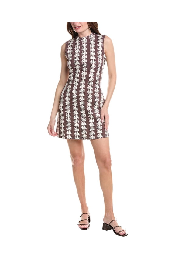 womens The Mod Mini Dress, m, Brown