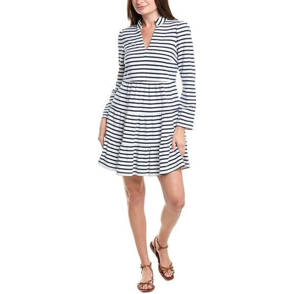 Sail to Sable womens  Tunic Flare Mini Dress, m, Blue