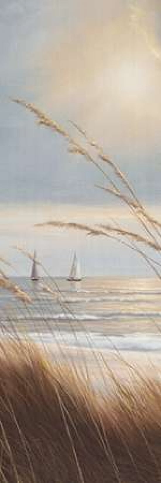 Sailboat Breezeway Panel II Canvas Art - Diane Romanello (12 x 36)