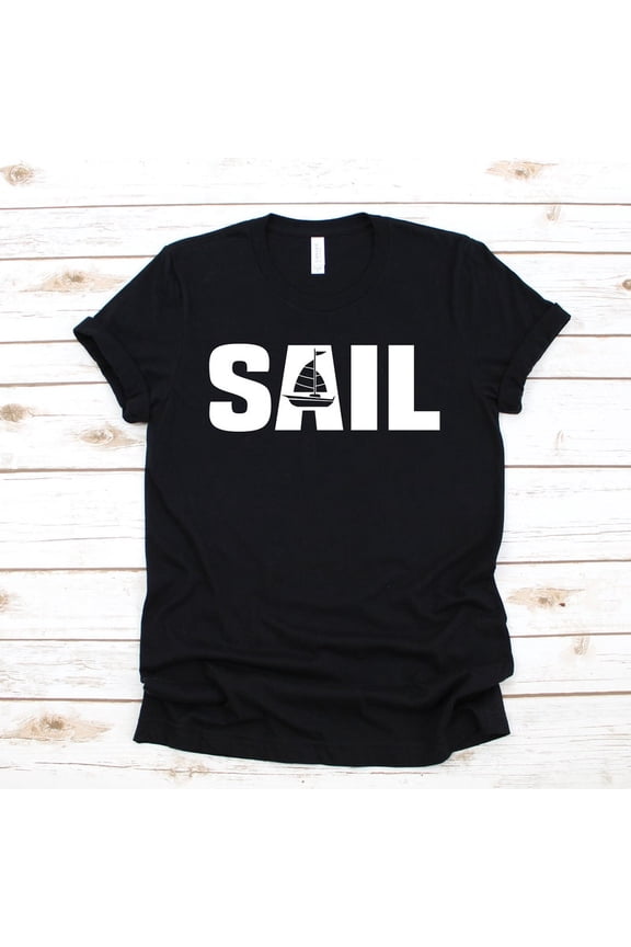 Sailboat Captain Sailing Sailor Ocean Boat Nautical Graphic Tee Shirt,for unisex up to size 5XL