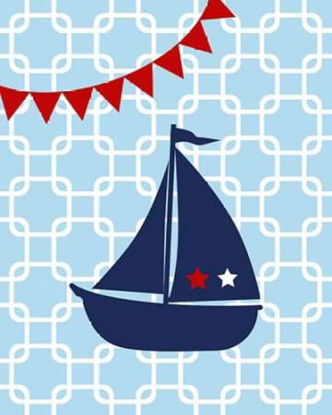 Sailboat Chain Boy Canvas Art - Tamara Robinson (24 x 30)