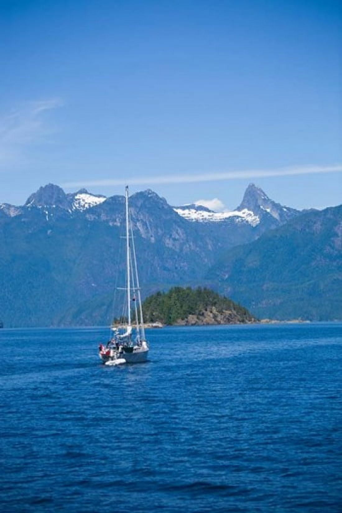 Sailboat Desolation Sound British Columbia Canada Canvas Art - Douglas Peebles DanitaDelimont (17 x 26)