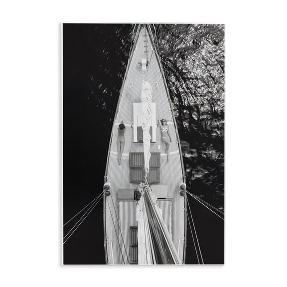 Sailboat Dream Aerial View Wall Plaque Art, 13 x 19, Made In USA