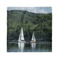thumbnail image 1 of Sailboat Head Scarf, Sailboats on a Lake, Head Wrap, 3 Sizes, by Ambesonne, 1 of 2