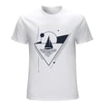 thumbnail image 1 of Sailboat In Triangle Men’s Graphic T-shirt Vintage Short Sleeve Sport Tee White XL, 1 of 5
