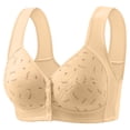 thumbnail image 1 of Lisa Charm Daisy Bras for Older Women, No Underwire Front Closure Lisa Charm Bras, Posture Correcting Bra for Seniors Complexion 46, 1 of 5