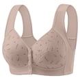 thumbnail image 1 of Lisa Charm Daisy Bras for Older Women, No Underwire Front Closure Lisa Charm Bras, Posture Correcting Bra for Seniors Light Gray 36, 1 of 5