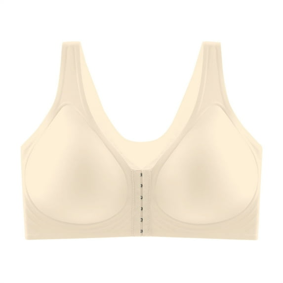Bras Front Closure, Seamless Front Buckle Cross Back Shaping Bra Complexion 44