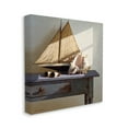 thumbnail image 1 of Sailboat Model and Conch Shell Nautical Still Life Coastal Gallery-Wrapped Canvas Print Wall Art, 17x17, 1 of 6