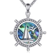 thumbnail image 1 of Sailboat Necklace 925 Sterling Silver Voyage Pendant Nautical Jewelry Sailing Gifts for Women Men, 1 of 6