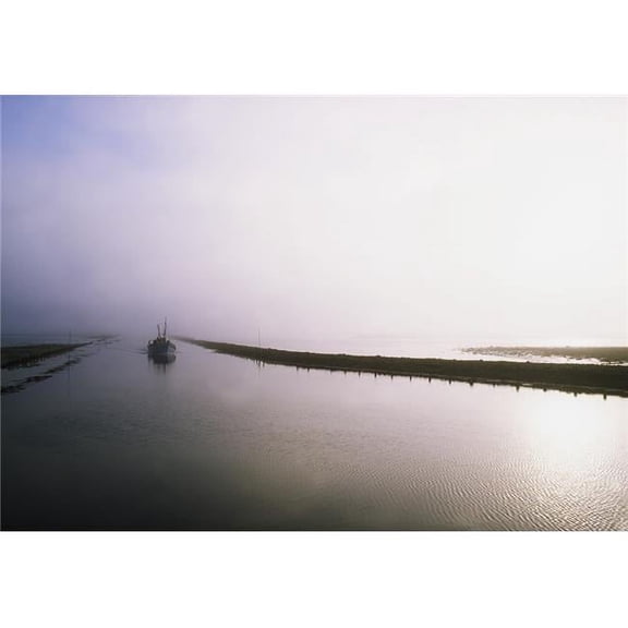 Sailboat On A Misty Morning - Killala County Mayo Ireland Poster Print