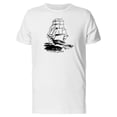 thumbnail image 1 of Sailboat On The Sea Sketch Tee Men's -Image by Shutterstock, 1 of 2