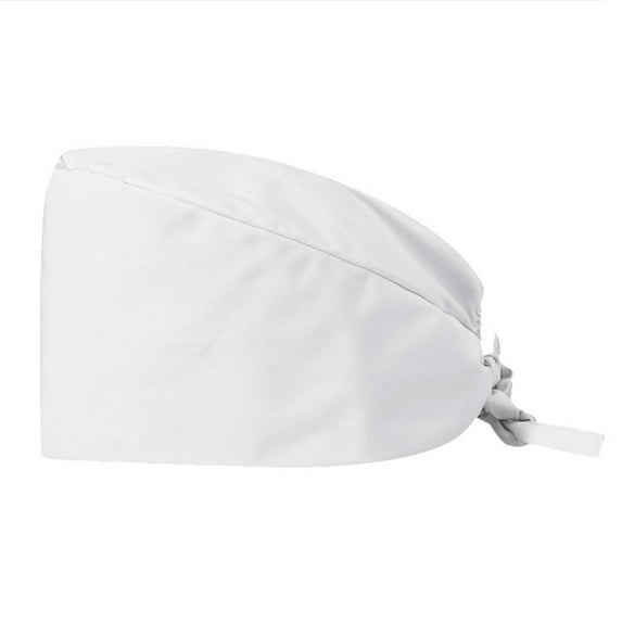 Solid Working Cap Scrub Cap for Women and Men Unisex Surgical Cap Comfortable and Stylish Scrub Hat White One Size