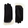 thumbnail image 1 of Winter Gloves for Women, Touch Screen Cold Weather Thermal Warm Windproof Gloves, Soft Thick Fleece Lining Glove Black One Size, 1 of 3