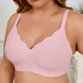 thumbnail image 1 of Sailboat Wireless Seamless Jelly Bra for Women with Support - No Underwire Full Coverage Push Up Bras for Women Pink 34, 1 of 4