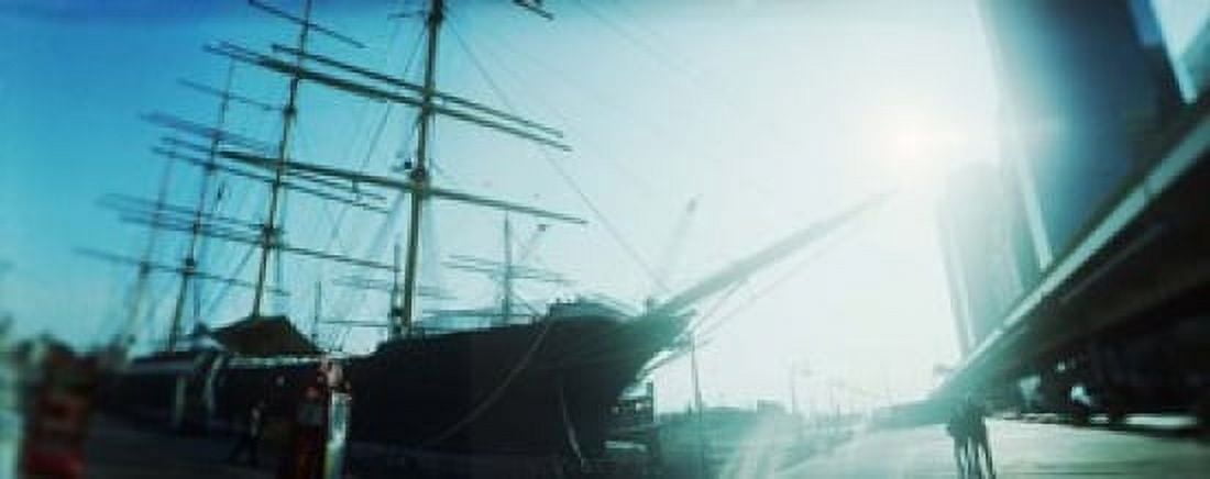 Sailboat at the port South Street Seaport Manhattan New York City New York State USA Canvas Art - Panoramic Images (15 x 6)