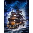thumbnail image 1 of Sailboat in Storm | Paint By Numbers, 1 of 6