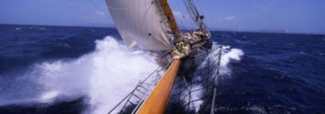 Sailboat in the sea Antigua Antigua and Barbuda Canvas Art - Panoramic Images (18 x 7)