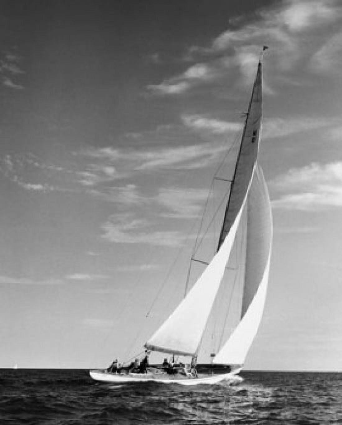 Sailboat in the sea Canvas Art - (18 x 24)