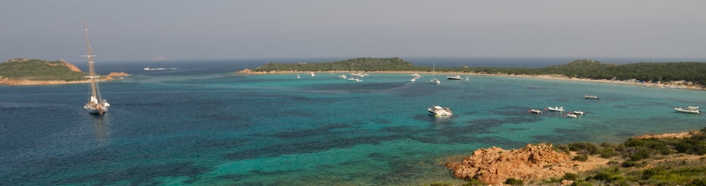Sailboat in the sea Capo Coda Cavallo Province of Olbia-Tempio Sardinia Italy Canvas Art - Panoramic Images (27 x 9)
