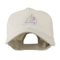 thumbnail image 1 of Sailboat with Wave Logo Embroidered Cap - Stone OSFM, 1 of 5