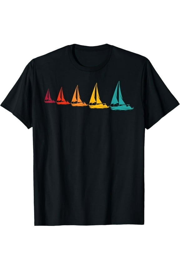Sailboats Graphic For Sailors Retro Sailing T-Shirt