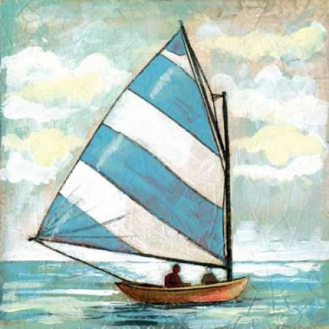 Sailboats I Canvas Art - Gregory Gorham (24 x 24)