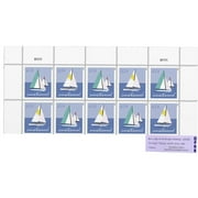 Sailboats POSTCARD RATE USPS Forever Postage Stamps Strip of 10 US Postal First Class Water Ocean Outdoor Lake Summer Sailing Wedding Celebration Anniversary (10 Stamps)