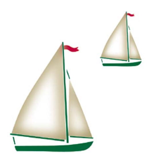 Sailboats Wall Stencil SKU #2745 by Designer Stencils