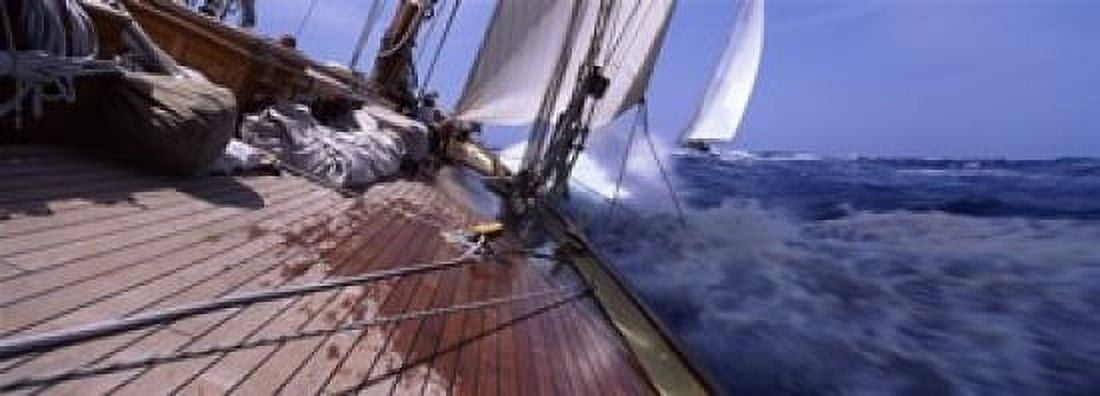 Sailboats in the sea Antigua Antigua and Barbuda Canvas Art - Panoramic Images (18 x 7)