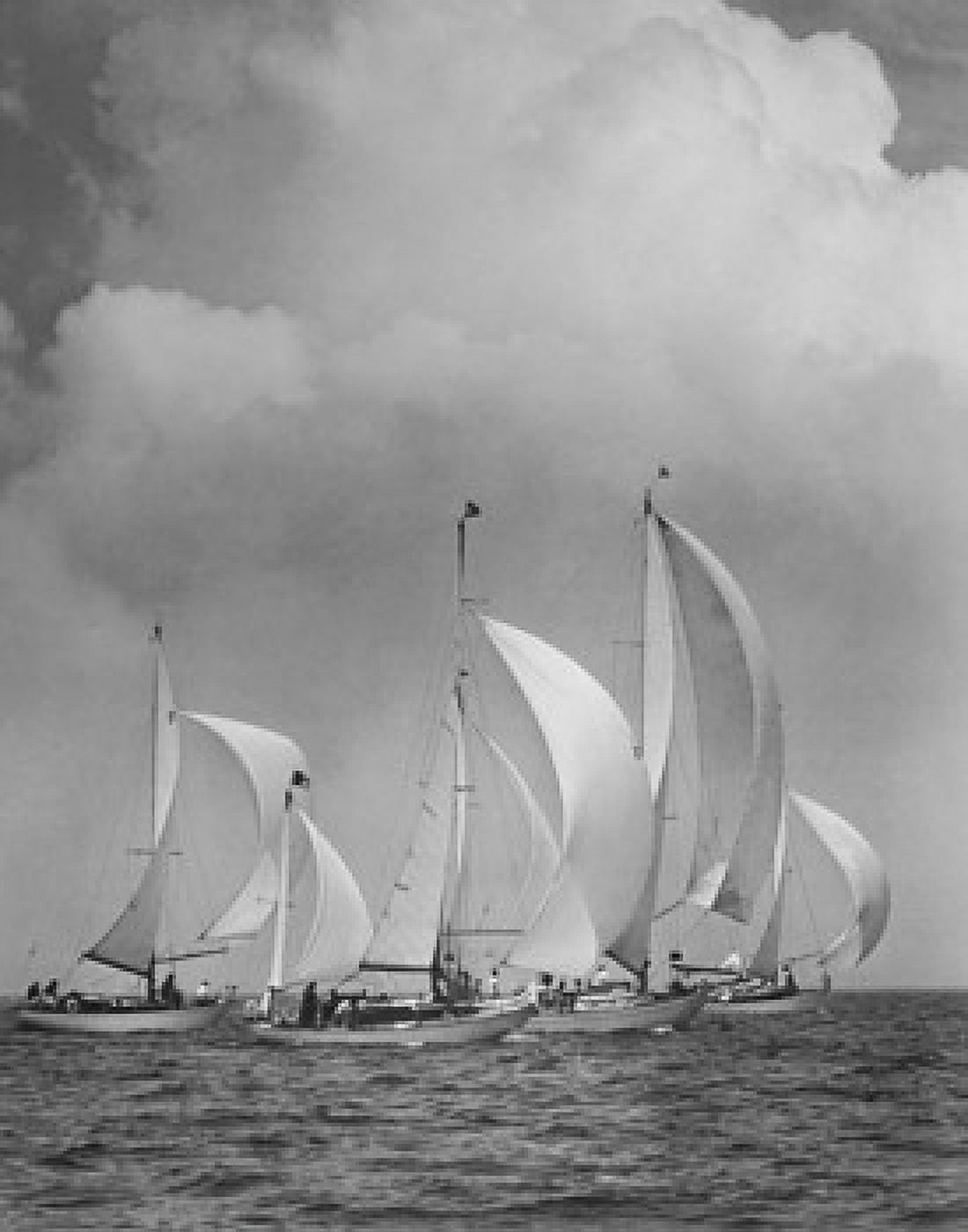 Sailboats in the sea Canvas Art - (24 x 36)