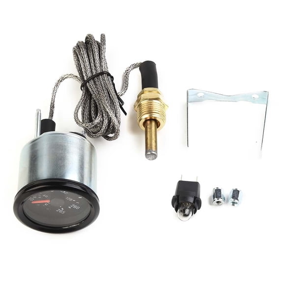 Sailesiti 2 Inch 52mm Mechanical Water Temperature Gauge with Sensor for 12V Vehicles