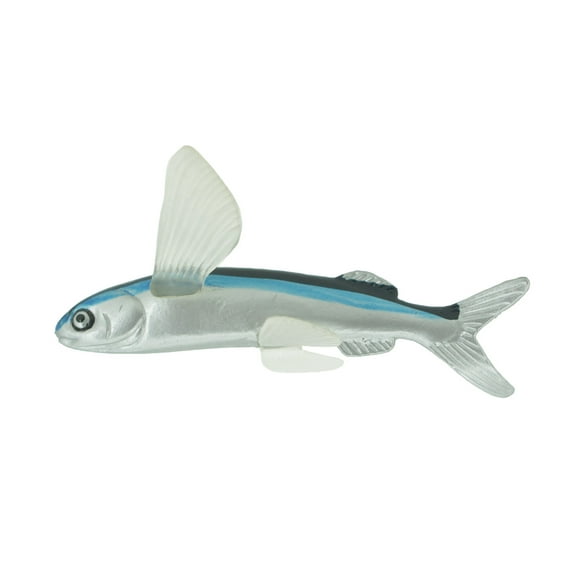 Sailfin Flying Fish Toy, Museum Quality, Hand Painted, Rubber Fish, Realistic Figure, Model, Replica, Kids, Educational, Gift, 3 1/2" CH286 BB179