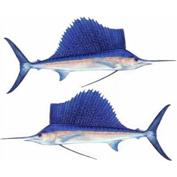 Sailfish Decal Twin Pack