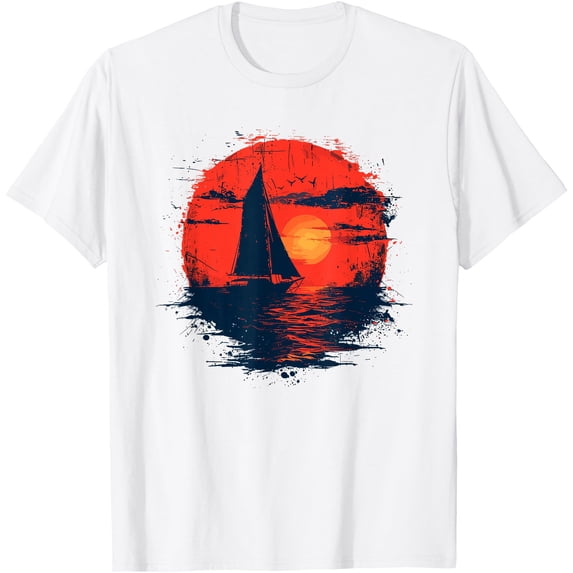 Sloop Definition Sailing 80S Look Sailor Sloop Race T-Shirt - Walmart.com