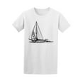 thumbnail image 1 of Sailing Boat Travel Sketch T-Shirt Men -Image by Shutterstock, Male x-Large, 1 of 2