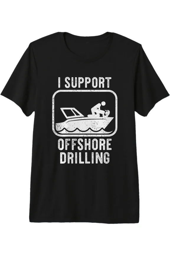 Sailing Boating I Support Offshore Drilling Boat Life Premium Tri-Blend T-Shirt Unisex T-Shirt