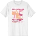 thumbnail image 1 of Sailing Club Port Windward New York Adult White Crew Neck Short Sleeve Tee-Small, 1 of 4