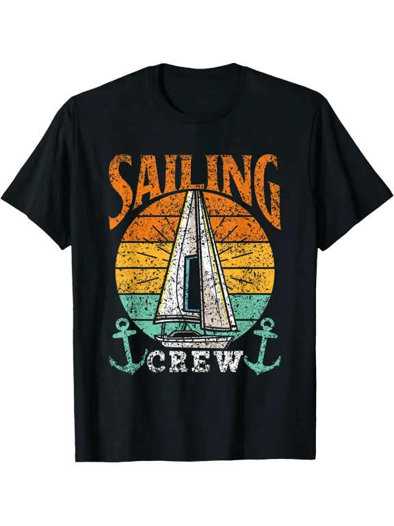 Sailing Crew Sailboat Sail Sailor Captain T-Shirt, Unisex T-Shirt