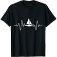 thumbnail image 1 of Sailing Heartbeat Sailboat Sea T-Shirt, 1 of 4