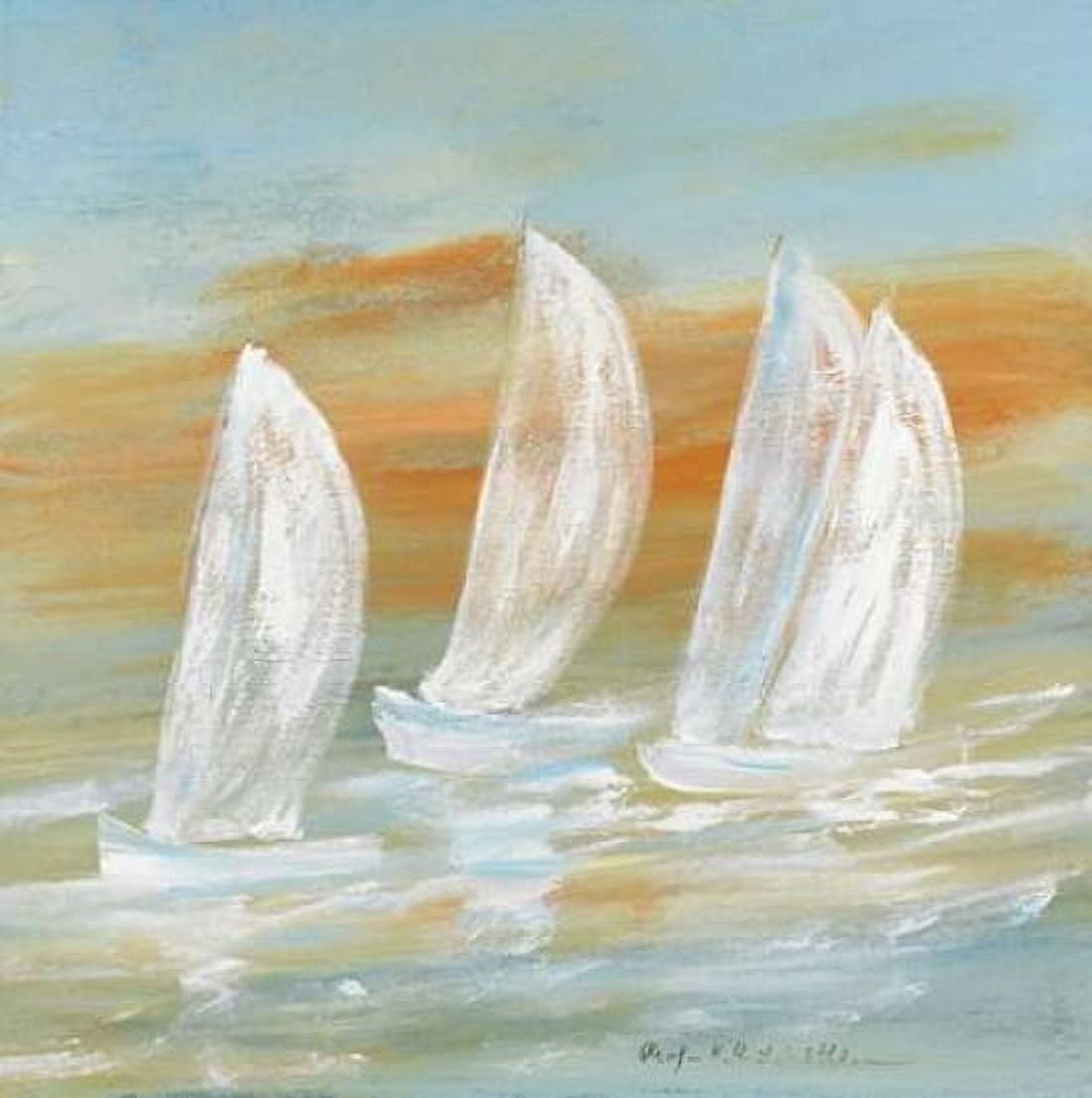 Sailing I Canvas Art - Katharina Schottler (24 x 24)