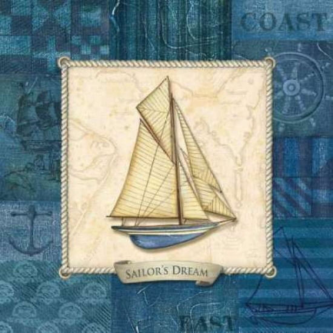 Sailing III Canvas Art - Charlene Audrey (24 x 24)