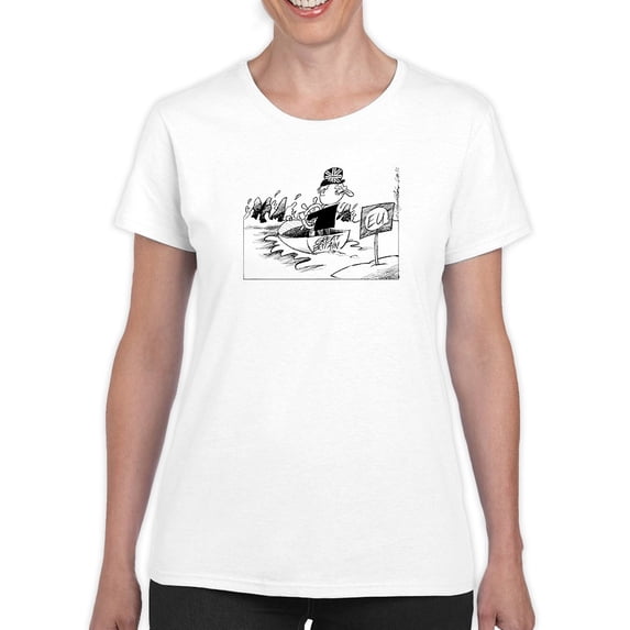 Sailing Into Uncertainty T-Shirt Women -Wilfred Hildonen Designs, Female Large
