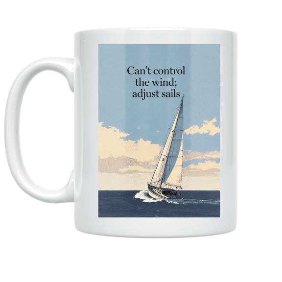 Sailing Mindset Design - Nautical Enthusiast - 11 oz Ceramic Coffee Mug