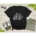 thumbnail image 1 of Sailing Pirate Ship Boat in the Water Hand Drawn Vessel Sail T-Shirt Sailboat Lover Sailor Gift T Shirt for Men Women Kids Boys Girls Tshirt, 1 of 8